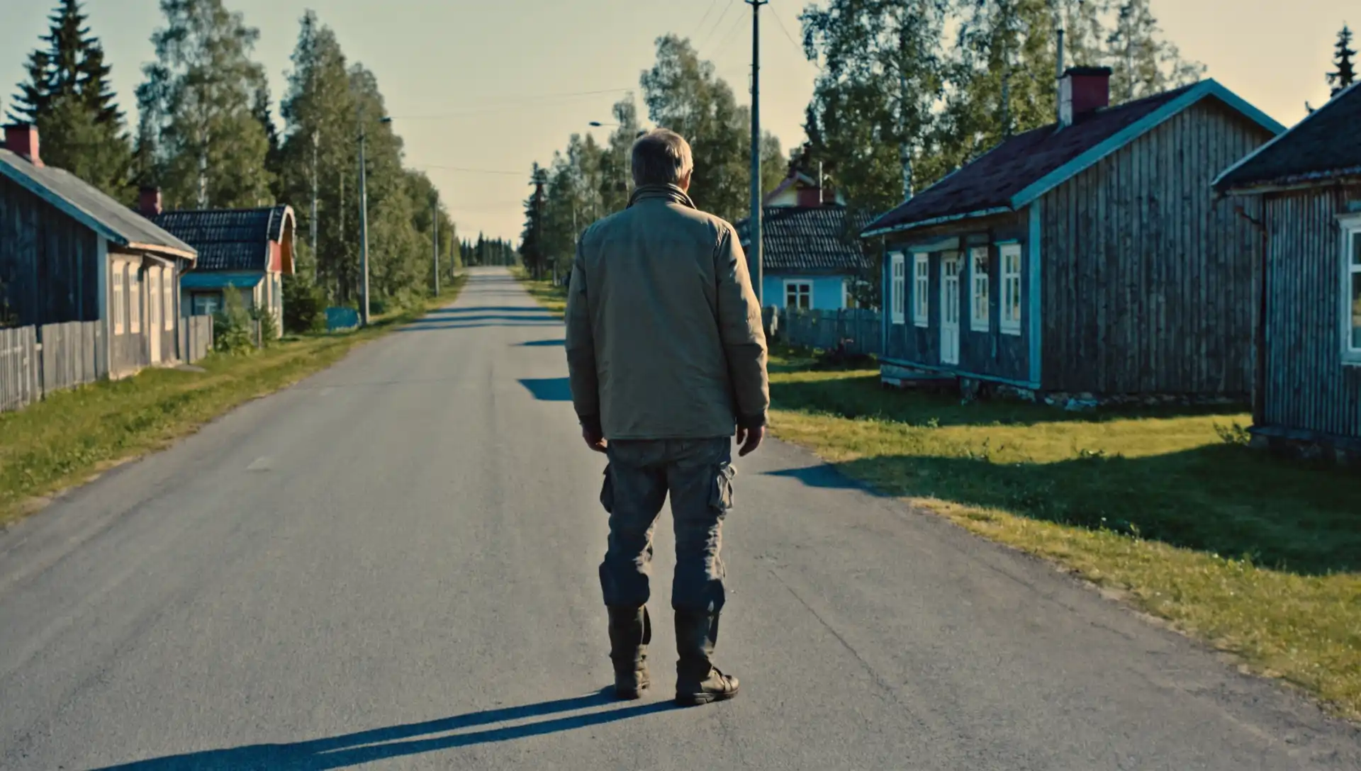 Handheld camera work during a documentary sequence